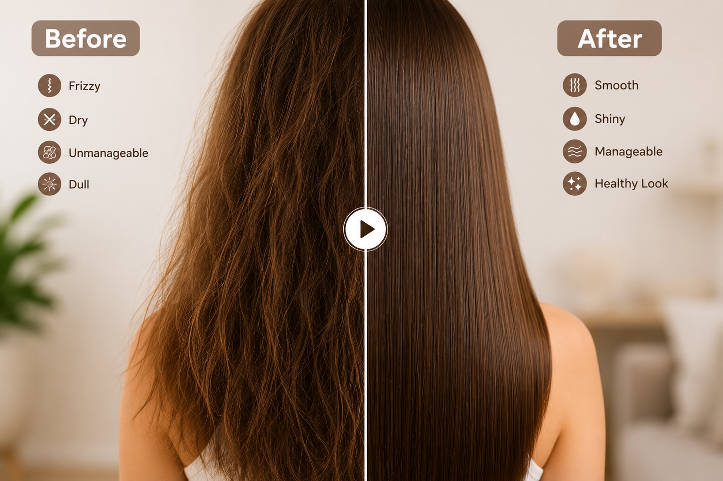 VeraVante™ Mini Cordless Hair Straightener Comb