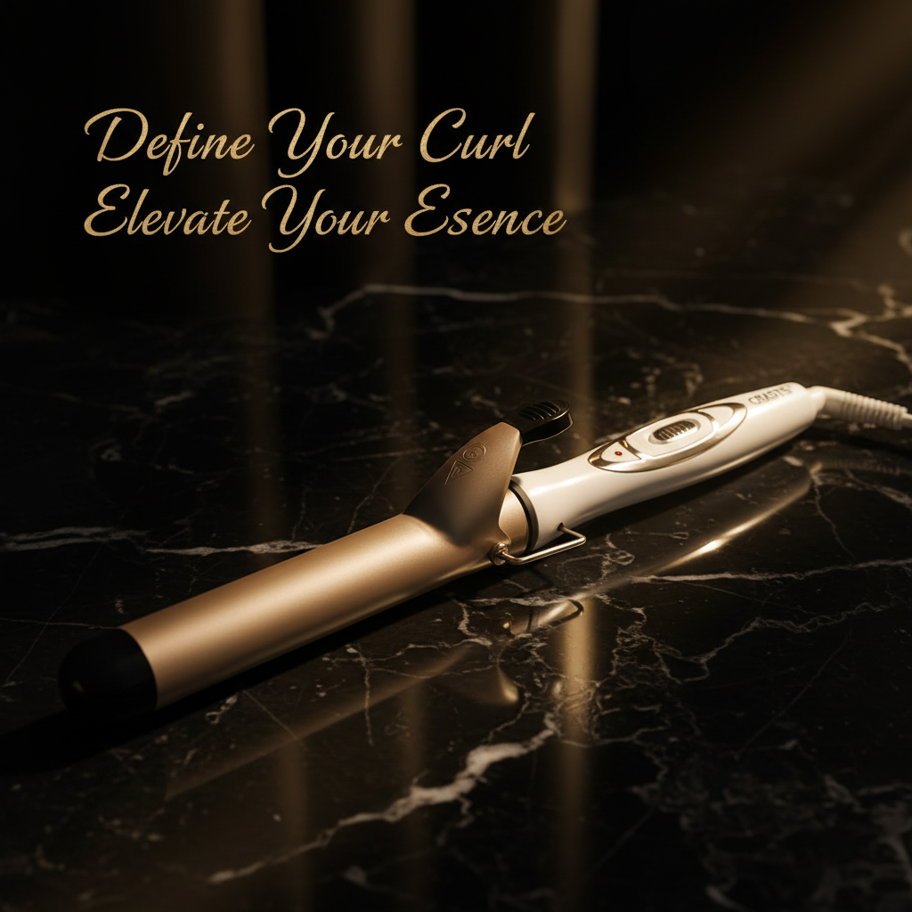 VeraVante 32mm Pro Curl Wand hero shot on black marble
